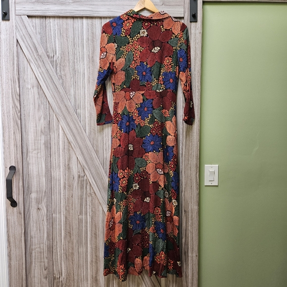 Farm Rio Black Stitched Flowers Maxi Dress - Picture 12 of 16